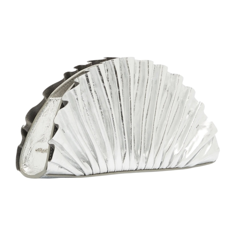 Cult Gaia Silver Clutch